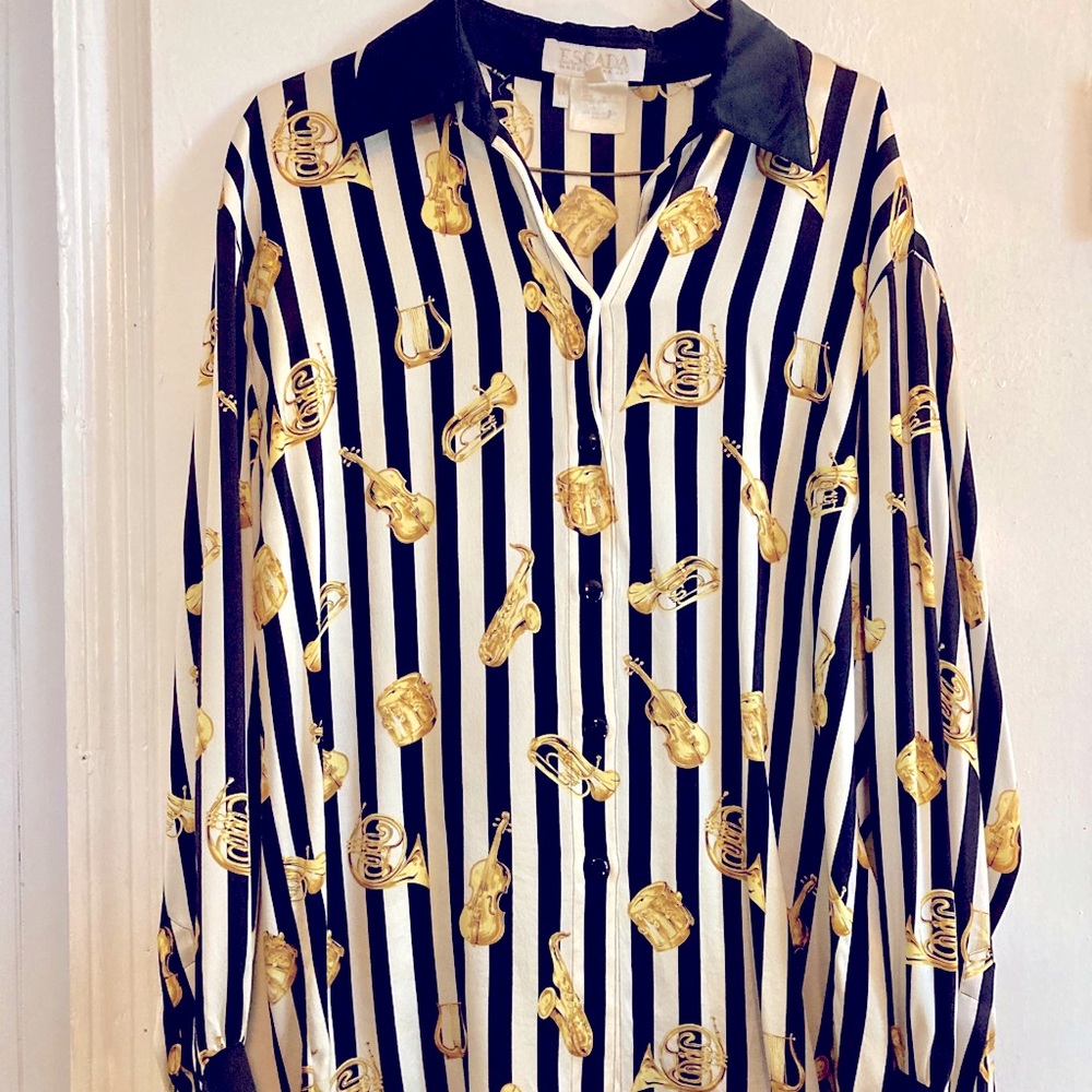 Vintage ESCADA 100% Silk shirt